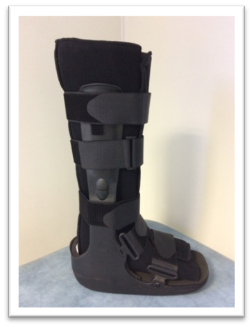 How to Put on a Medical Walking Boot for Sprained Ankle or Broken Foot 